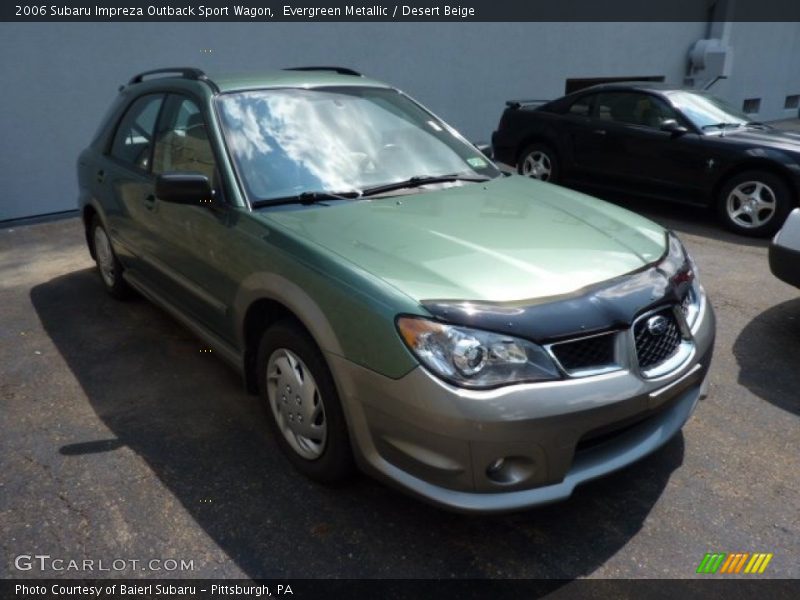 Evergreen Metallic / Desert Beige 2006 Subaru Impreza Outback Sport Wagon