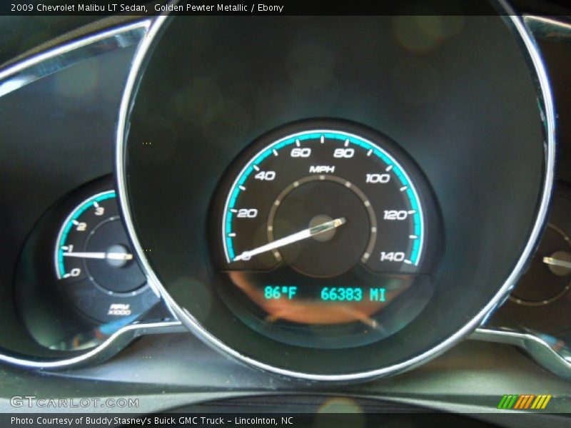 Golden Pewter Metallic / Ebony 2009 Chevrolet Malibu LT Sedan