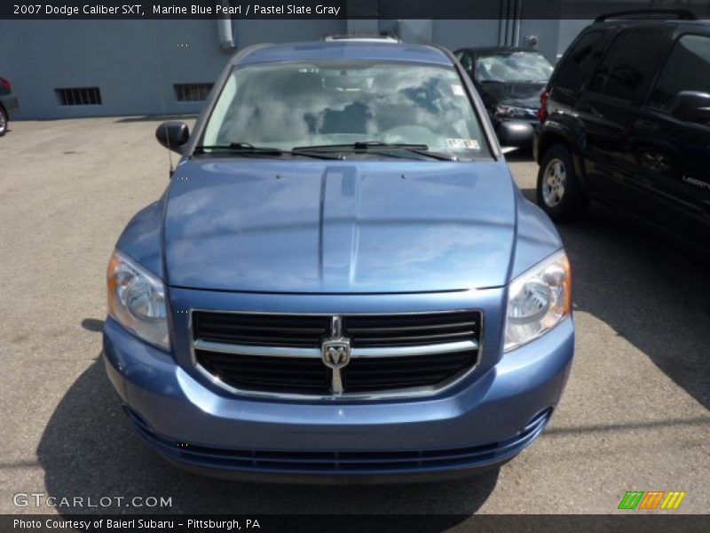 Marine Blue Pearl / Pastel Slate Gray 2007 Dodge Caliber SXT