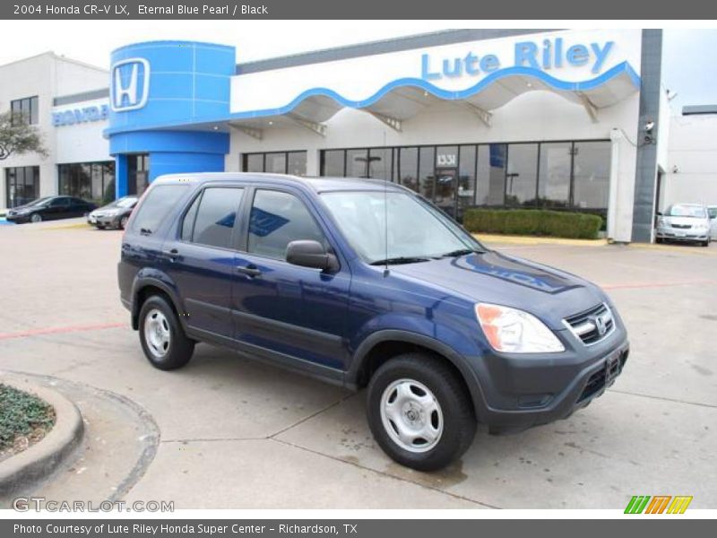 Eternal Blue Pearl / Black 2004 Honda CR-V LX