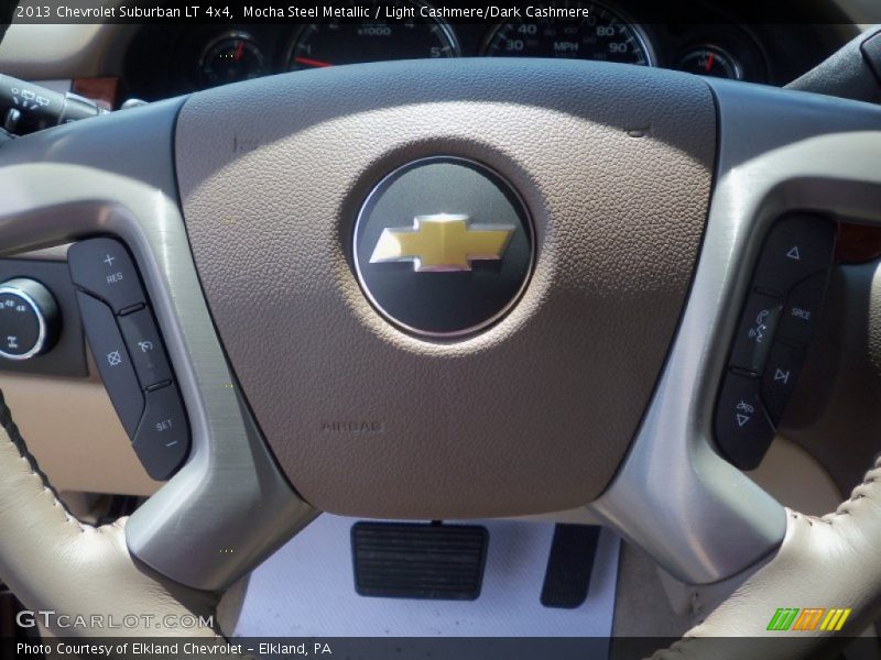 Mocha Steel Metallic / Light Cashmere/Dark Cashmere 2013 Chevrolet Suburban LT 4x4