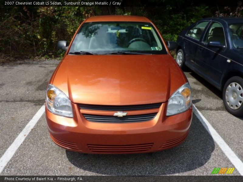Sunburst Orange Metallic / Gray 2007 Chevrolet Cobalt LS Sedan