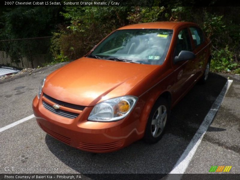 Sunburst Orange Metallic / Gray 2007 Chevrolet Cobalt LS Sedan