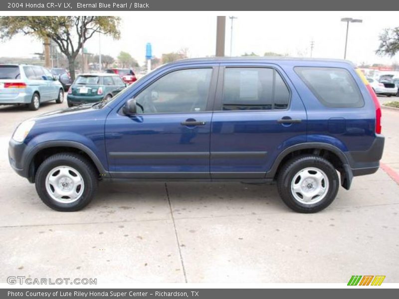 Eternal Blue Pearl / Black 2004 Honda CR-V LX