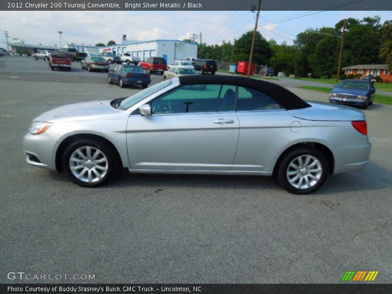 Bright Silver Metallic / Black 2012 Chrysler 200 Touring Convertible
