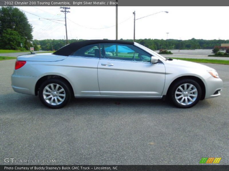 Bright Silver Metallic / Black 2012 Chrysler 200 Touring Convertible
