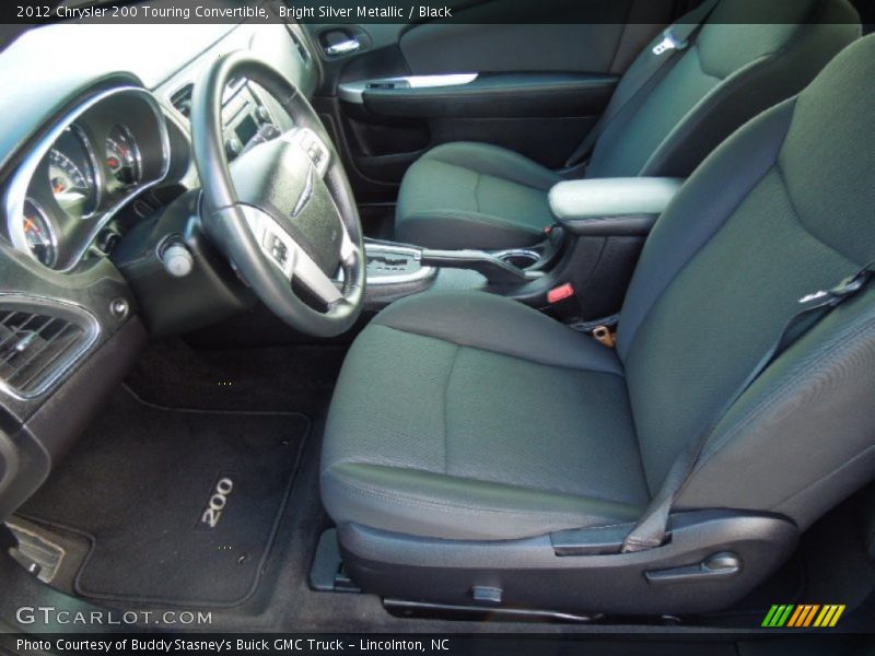 Bright Silver Metallic / Black 2012 Chrysler 200 Touring Convertible