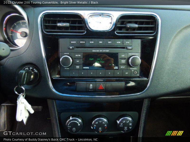 Bright Silver Metallic / Black 2012 Chrysler 200 Touring Convertible