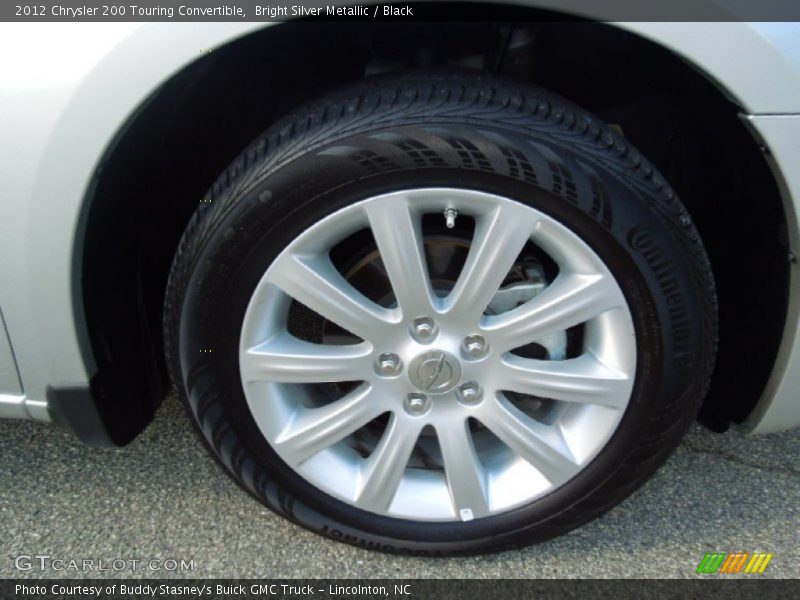 Bright Silver Metallic / Black 2012 Chrysler 200 Touring Convertible