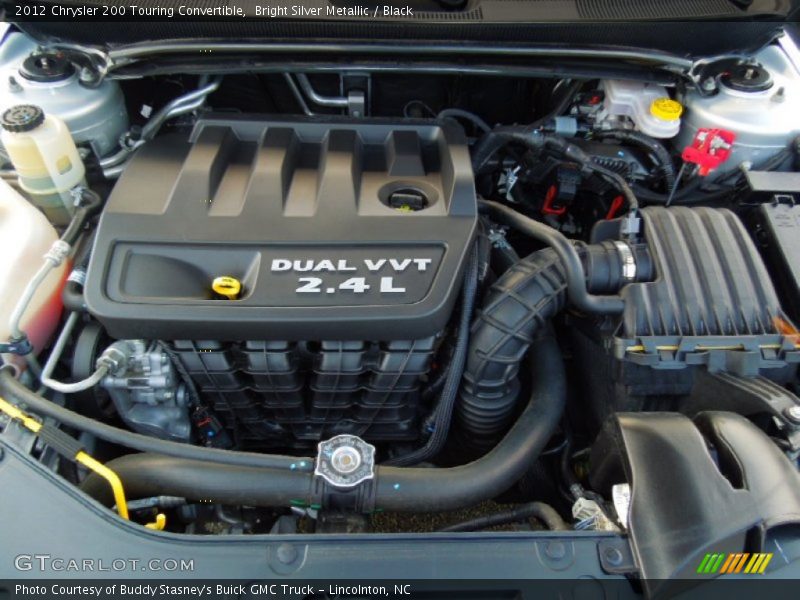 Bright Silver Metallic / Black 2012 Chrysler 200 Touring Convertible