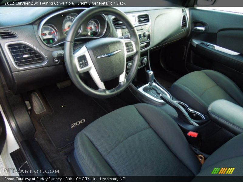 Bright Silver Metallic / Black 2012 Chrysler 200 Touring Convertible