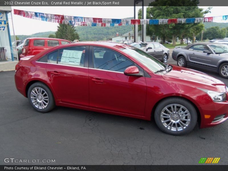 Crystal Red Metallic / Jet Black/Sport Red 2012 Chevrolet Cruze Eco
