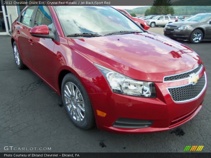 Crystal Red Metallic / Jet Black/Sport Red 2012 Chevrolet Cruze Eco