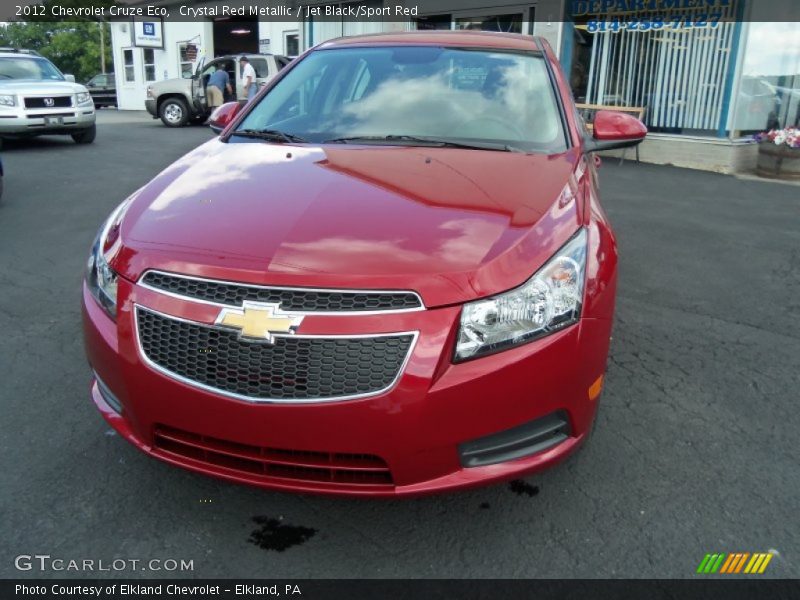 Crystal Red Metallic / Jet Black/Sport Red 2012 Chevrolet Cruze Eco