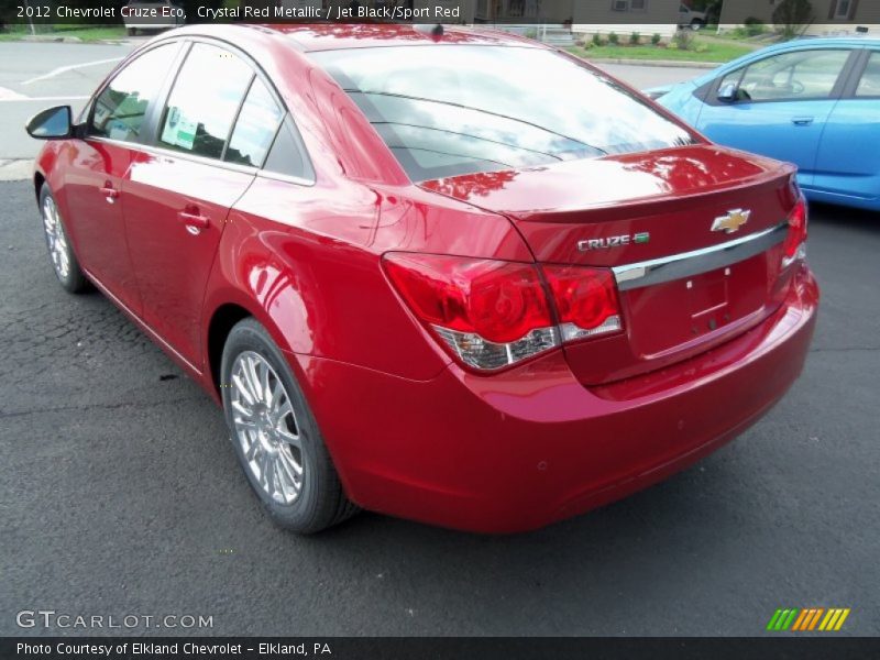 Crystal Red Metallic / Jet Black/Sport Red 2012 Chevrolet Cruze Eco