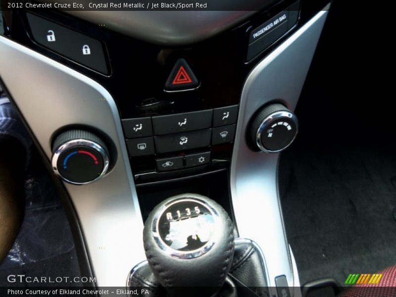 Controls of 2012 Cruze Eco