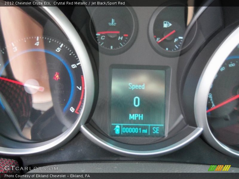 Crystal Red Metallic / Jet Black/Sport Red 2012 Chevrolet Cruze Eco