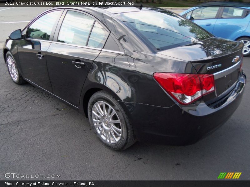 Black Granite Metallic / Jet Black/Sport Red 2012 Chevrolet Cruze Eco