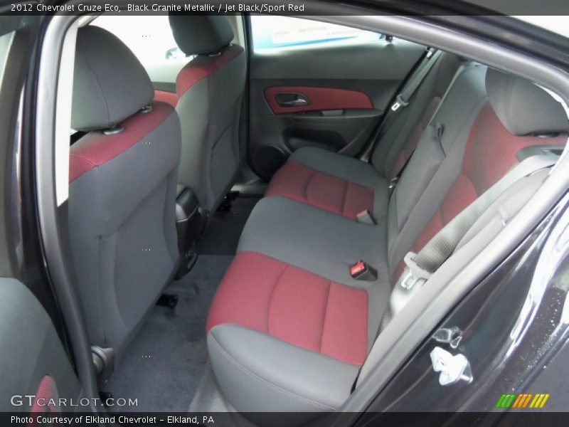Black Granite Metallic / Jet Black/Sport Red 2012 Chevrolet Cruze Eco