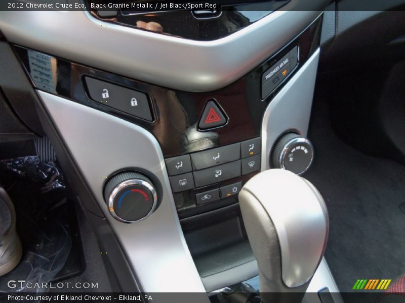 Black Granite Metallic / Jet Black/Sport Red 2012 Chevrolet Cruze Eco