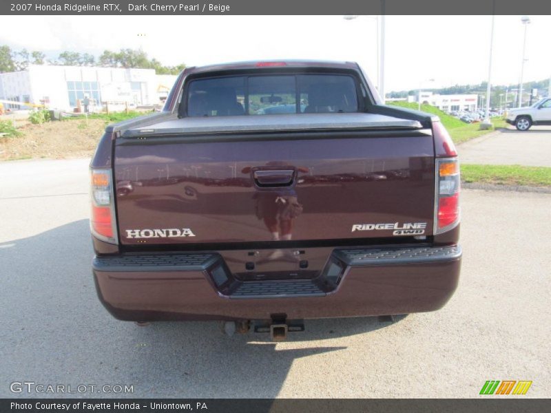 Dark Cherry Pearl / Beige 2007 Honda Ridgeline RTX
