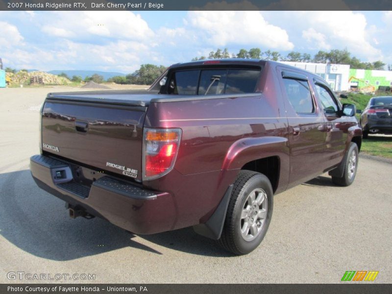 Dark Cherry Pearl / Beige 2007 Honda Ridgeline RTX