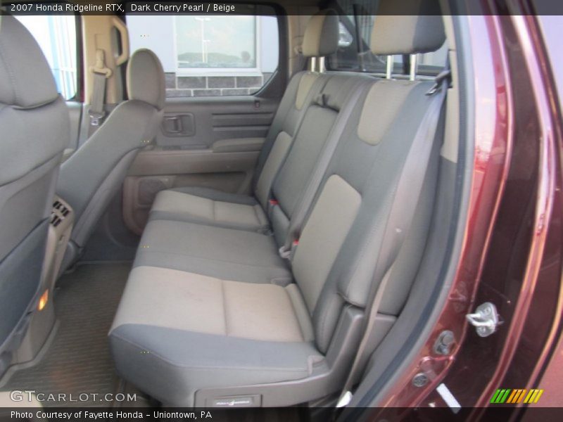 Dark Cherry Pearl / Beige 2007 Honda Ridgeline RTX