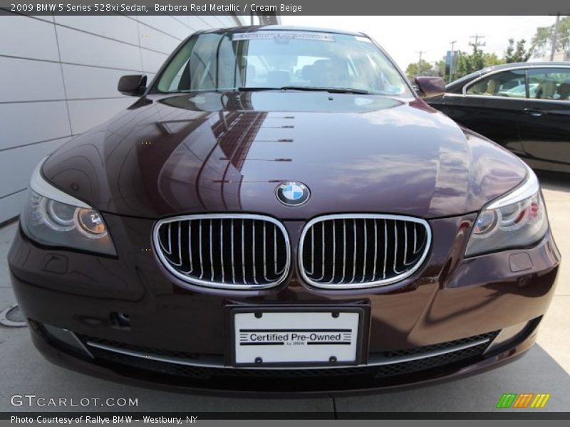 Barbera Red Metallic / Cream Beige 2009 BMW 5 Series 528xi Sedan