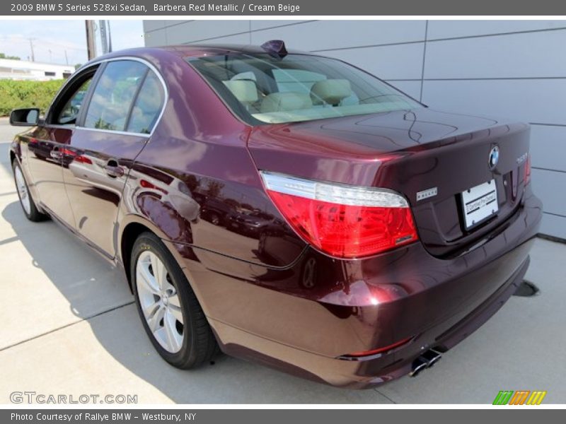 Barbera Red Metallic / Cream Beige 2009 BMW 5 Series 528xi Sedan