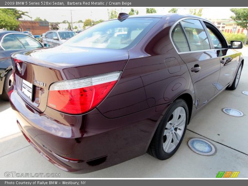 Barbera Red Metallic / Cream Beige 2009 BMW 5 Series 528xi Sedan