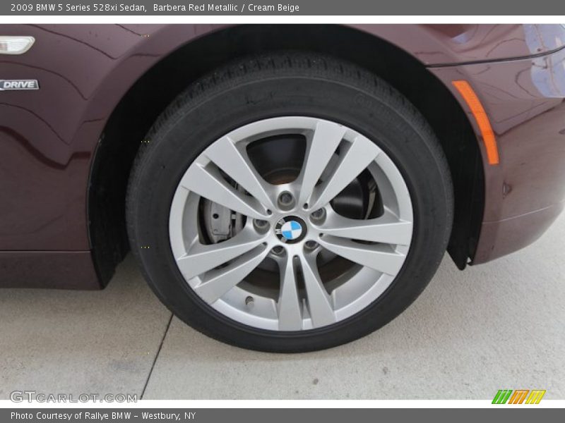 Barbera Red Metallic / Cream Beige 2009 BMW 5 Series 528xi Sedan