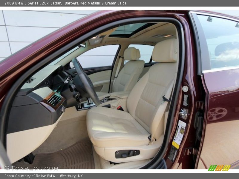 Barbera Red Metallic / Cream Beige 2009 BMW 5 Series 528xi Sedan