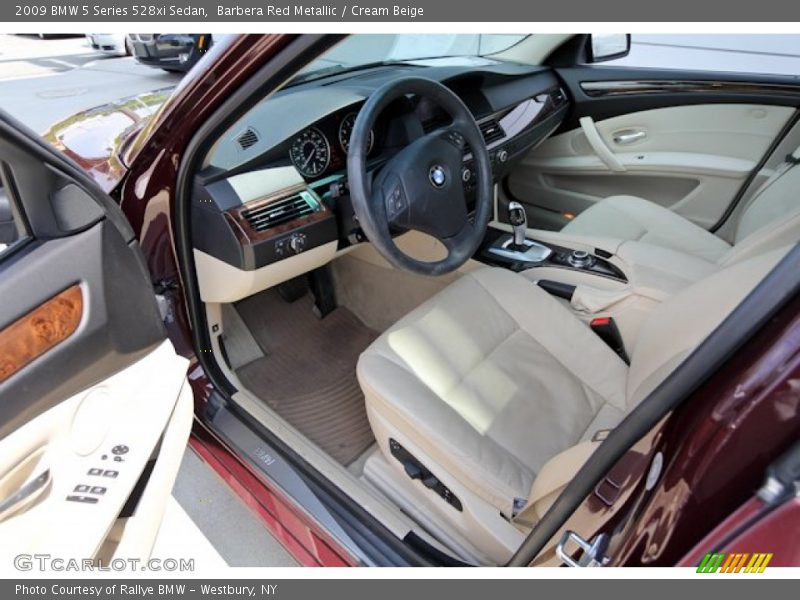 Barbera Red Metallic / Cream Beige 2009 BMW 5 Series 528xi Sedan