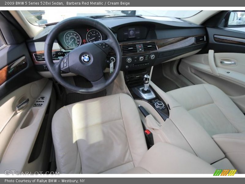 Cream Beige Interior - 2009 5 Series 528xi Sedan 