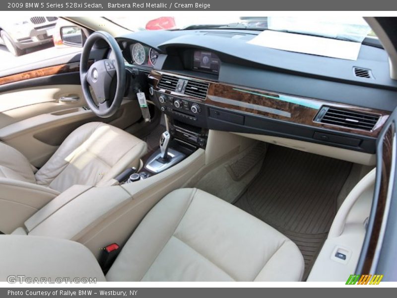 Barbera Red Metallic / Cream Beige 2009 BMW 5 Series 528xi Sedan