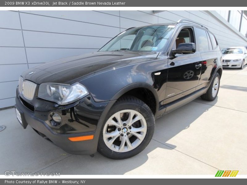 Jet Black / Saddle Brown Nevada Leather 2009 BMW X3 xDrive30i
