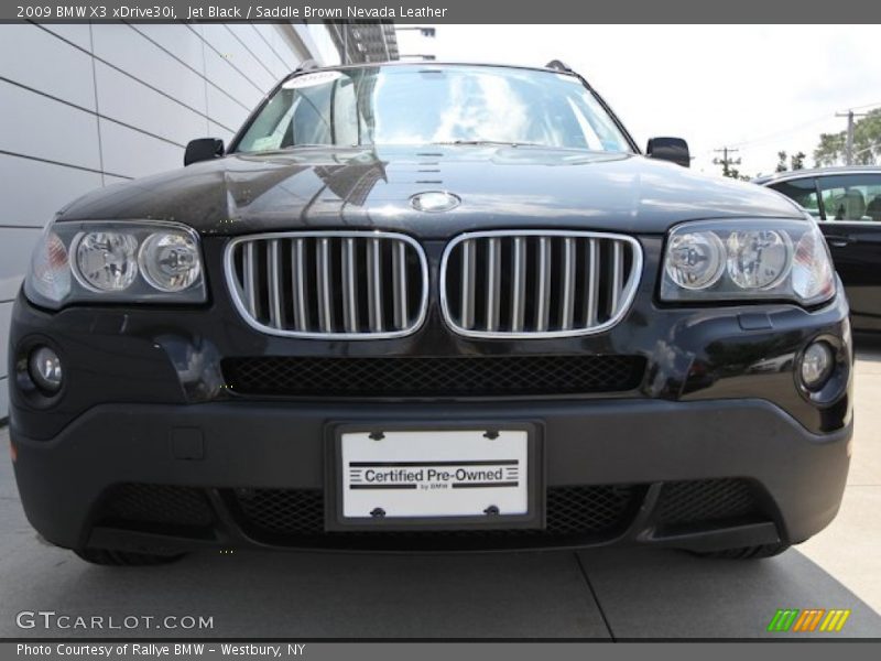 Jet Black / Saddle Brown Nevada Leather 2009 BMW X3 xDrive30i