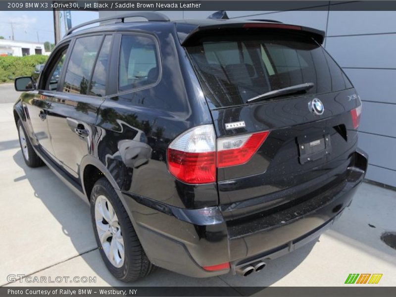 Jet Black / Saddle Brown Nevada Leather 2009 BMW X3 xDrive30i