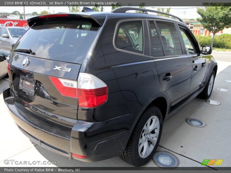 Jet Black / Saddle Brown Nevada Leather 2009 BMW X3 xDrive30i