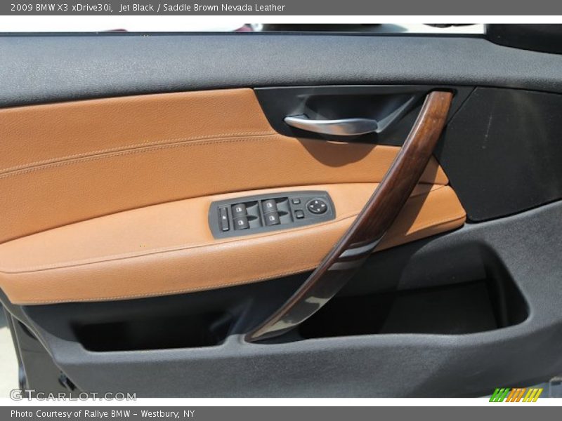Jet Black / Saddle Brown Nevada Leather 2009 BMW X3 xDrive30i