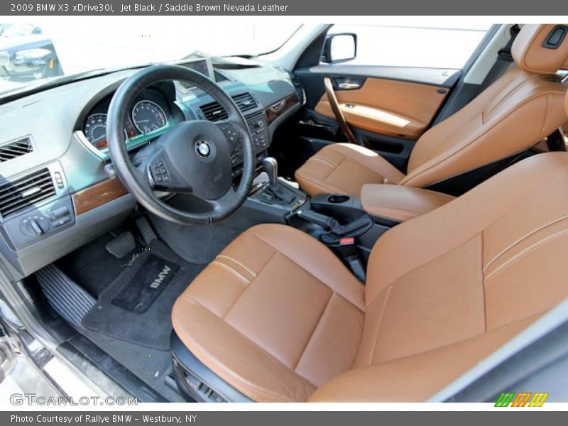 Jet Black / Saddle Brown Nevada Leather 2009 BMW X3 xDrive30i