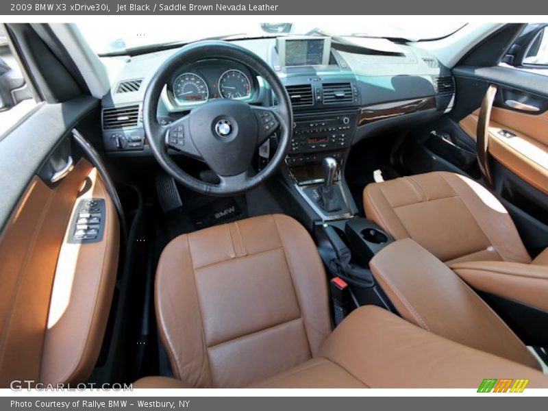 Jet Black / Saddle Brown Nevada Leather 2009 BMW X3 xDrive30i