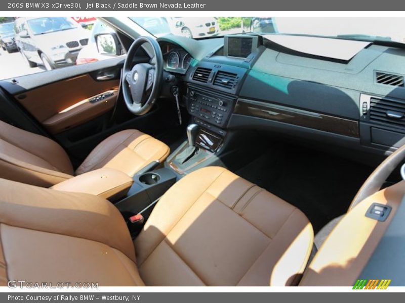 Jet Black / Saddle Brown Nevada Leather 2009 BMW X3 xDrive30i