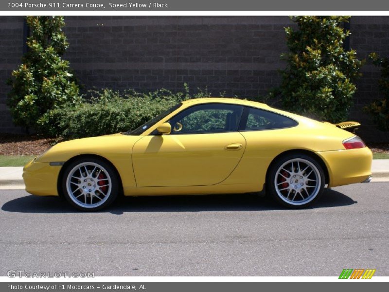 Speed Yellow / Black 2004 Porsche 911 Carrera Coupe