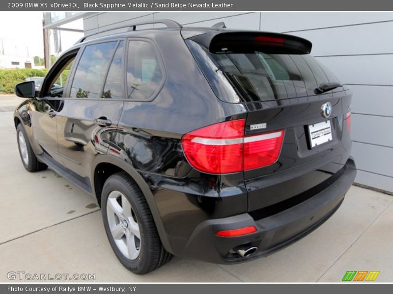 Black Sapphire Metallic / Sand Beige Nevada Leather 2009 BMW X5 xDrive30i