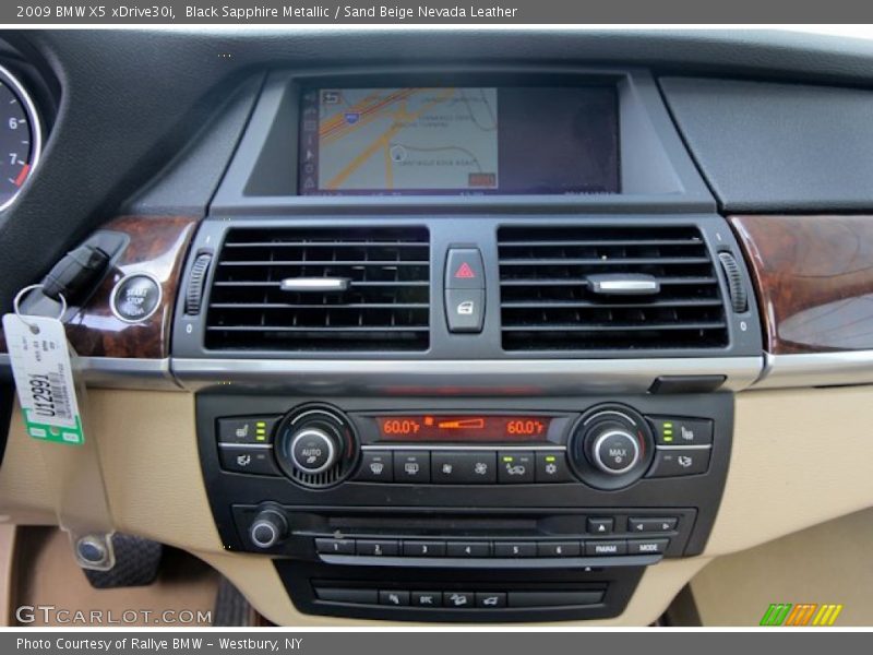 Black Sapphire Metallic / Sand Beige Nevada Leather 2009 BMW X5 xDrive30i