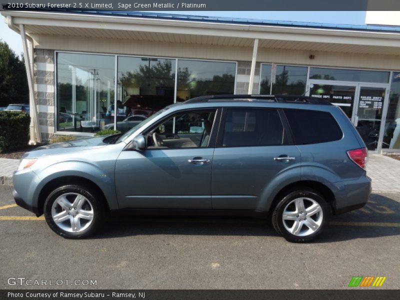 Sage Green Metallic / Platinum 2010 Subaru Forester 2.5 X Limited