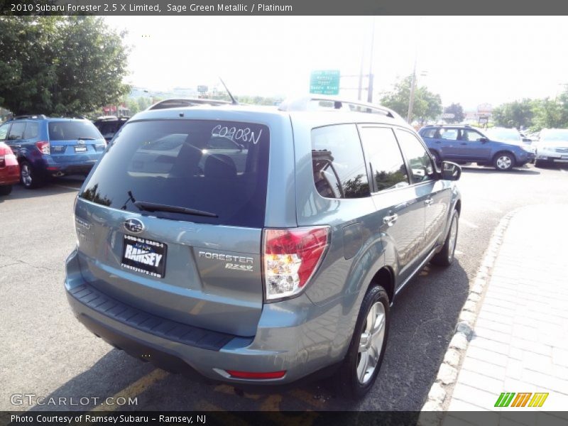 Sage Green Metallic / Platinum 2010 Subaru Forester 2.5 X Limited