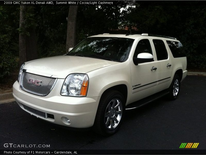 Summit White / Cocoa/Light Cashmere 2009 GMC Yukon XL Denali AWD