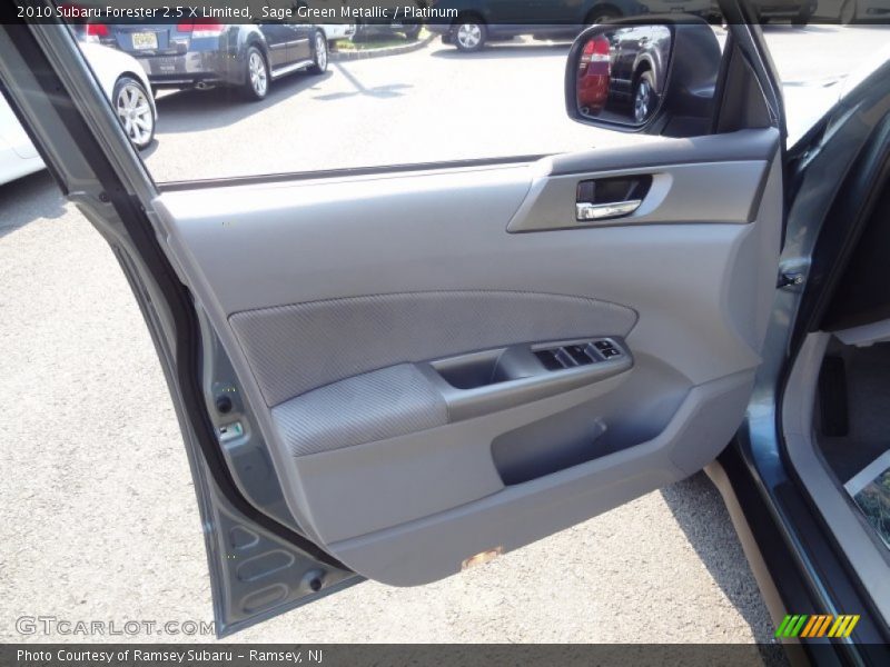 Sage Green Metallic / Platinum 2010 Subaru Forester 2.5 X Limited